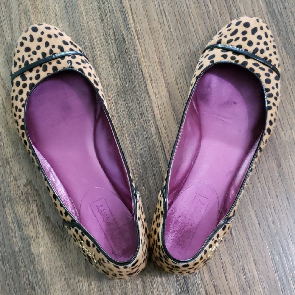 Coach Poppy Randy cheetah print flats size 8